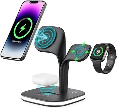 Wireless Charger Magsafe Charging Dock Station For Iphone Apple Watch AirPods • $49.99