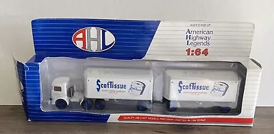 American Highway Legends ScotTissue Mack Semi Tractor & Set Pup Trailers Scott • $39.99