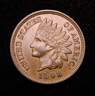 1898 Indian Head Cent Penny   UNC+ • £118.77