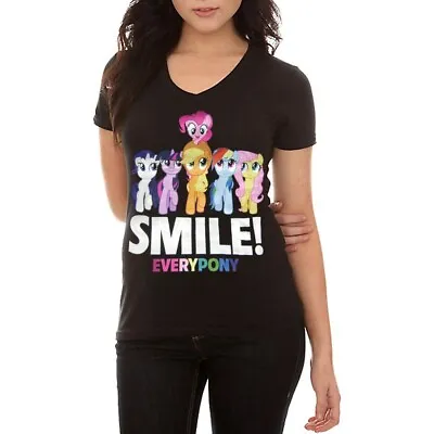 My Little Pony Smile Everypony V-Neck T-Shirt • $19.99