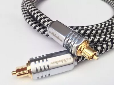 1m Ultra Premium Toslink Optical Fibre Cable Gold Plated 5.1 7.2 Digital Audio • $17.99