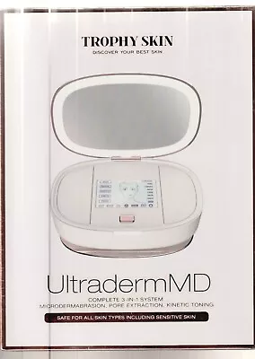 TROPHY SKIN Ultraderm MD Home Spa Microdermabrasion System White 3 N 1 System • $34.95