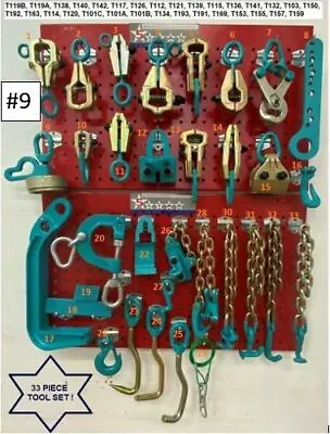 Set#9 -33 Piece  Auto Body Frame Machine Pulling Tools & Clamps Value Set • $695