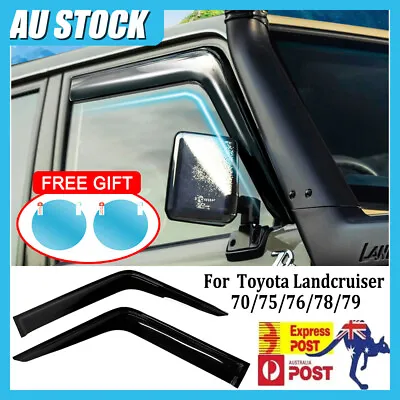 $29.99 • Buy Weather Shields Fit For 70/75/76/78/79 Series Toyota Landcruiser Ute (Set Of 2)