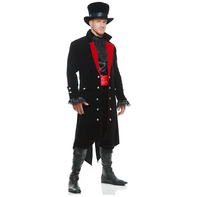 Jack The Ripper Costume Adult Victorian Vampire Halloween Fancy Dress • $52.51