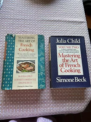 Julia Child Mastering The Art Of French Cooking Volumes 1 And 2 Cook Books • $40