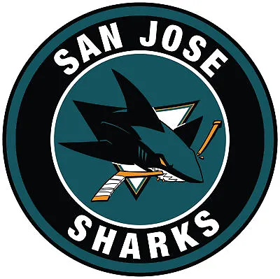 San Jose Sharks Circle Sticker / Vinyl Decal 10 Sizes! TRACKING FAST SHIP!! • $44.99