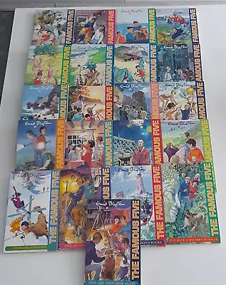 Enid Blyton Famous Five Matching Covers Complete Set 21 Pb Books 1991 Vintage • £39.99