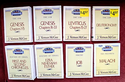 Thru The Bible Commentary Series By J. Vernon McGee (8 Softcovers) FAST SHIP • $16.99