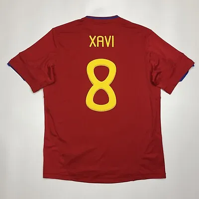 Xavi #8 Spain 2009 2010 World Cup Football Shirt Soccer Jersey Adidas P47066 • $109.99