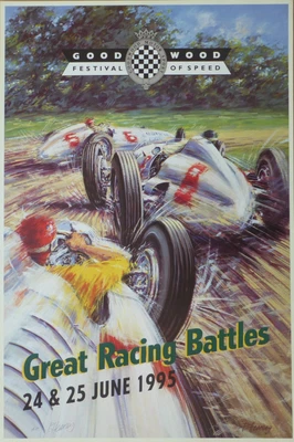 £65 • Buy Goodwood Festival Of Speed Poster 1995 - Artist Proof - Signed By The Artist
