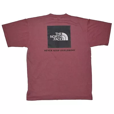 Vintage The North Face Half Dome Tee Mens Medium Red Heather CottonBlend T Shirt • $17.95