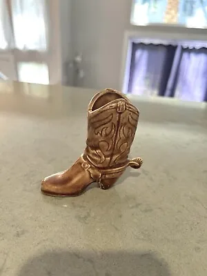 Vintage Mini Ceramic Cowboy Boot Plant With Spur • $13.50