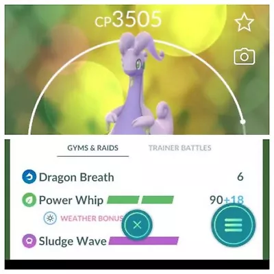 Goodra Pokemon Trade Go Lv40 Unlocked 2 Charge Master Pvp Pokémon Go • $9