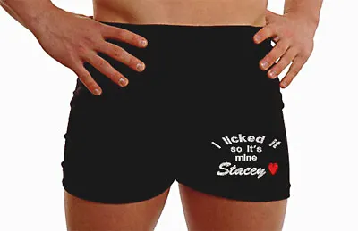 Personalised Boxer Shorts Valentines Anniversary Underwear Heart Gifts Presents  • £10.88