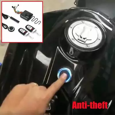 Motorcycle Engine Ignition Keyless One-button Start Anti-theft Alarm System Trim • $81.19
