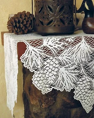 Heritage Lace Woodland 20 X88  Mantle Scarf Oblong 100% Polyester Ecru • $35