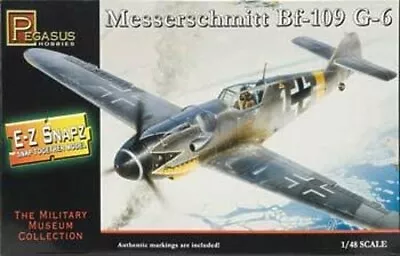 Pegasus E-Z Snapz Messerschmitt BF-109G6 - Snap Tite Plastic Model Aircraft Kit • $13.83