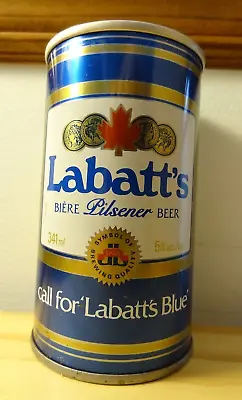 LABATT'S STRAIGHT STEEL  PUSH IN  Style Beer Can (10 Cities) • $8.95