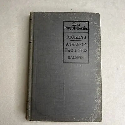 Vintage A Tale Of Two Cities 1919 Baldwin Scott Foresman Company School Library • $25