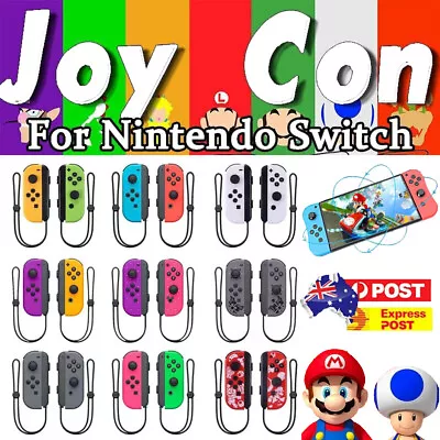 Left&Right Joy-Con Game Controller Wireless Gamepad For Nintend Switch Joysticks • $54.23