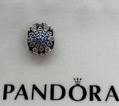 $69 • Buy PANDORA STERLING SILVER CRYSTALLIZED SNOWFLAKE CHARM - Stamped S925 ALE  #791760