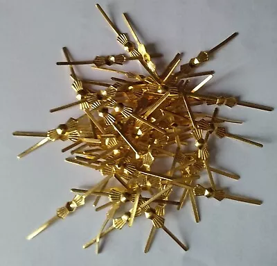 50 Pcs37 MM BRASS CHANDELIER PARTS LAMP CRYSTAL PRISM BEAD CONNECTOR PINS BOWTIE • $0.19