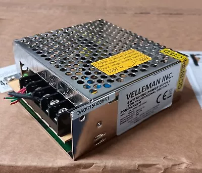 One (1) Velleman PSIN06012N Switching Mode Power Supply 60W 12VDC China • $19
