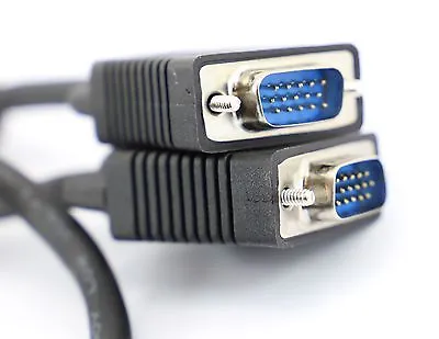 £4.79 • Buy 50cm Short VGA SVGA PC Laptop Monitor TV Video Cable Lead Male To Male A2001