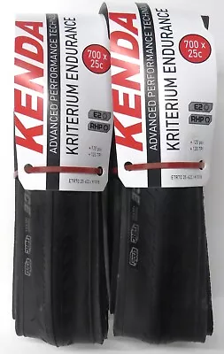 Pair Kenda Kriterium Endurance 700 X 25c Folding Tires E2 END2 RPH 125psi 120TPI • $61