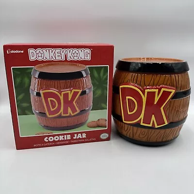 New Nintendo Donkey Kong Barrel Cookie Jar Ceramic -Read • $76.82