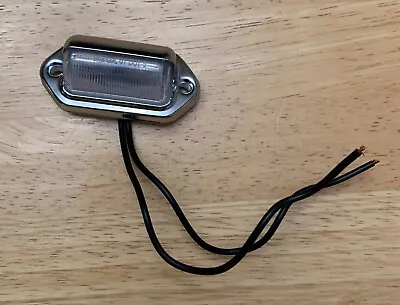 Mini LED Chrome Plated Stainless Steel License Plate Light - LPL31CB • $10