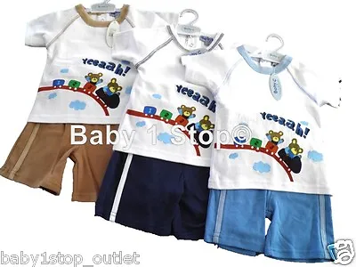 £5.45 • Buy Baby Boys Shorts & TShirt Set Summer Outfit 6-12 12-18 18-23 Months 2 Piece Set