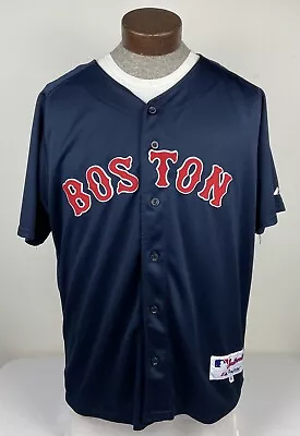 Majestic MLB Boston Red Sox Kevin Youkilis Jersey Stitched Lettering Mens Sz 50 • $29.99