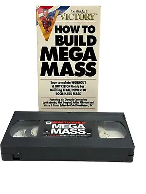 Joe Weider’s Victory : How To Build A Mega Mass (VHS 1991) • $13.49