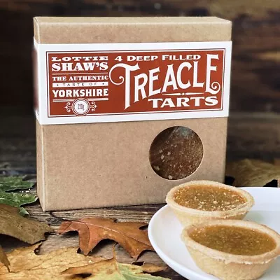 TT001 Lottie Shaw's 3 X Boxes Of 4 Deep Filled Treacle Tarts 200g Box - T48 Post • £15.99