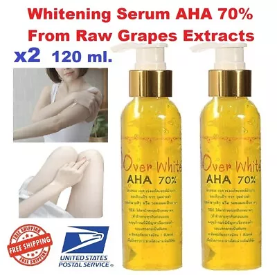 2 AHA Serum 70% White Body Skin Over Dark Lightening Remove Bleaching Spots Oil • $32.60