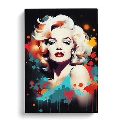 Marilyn Monroe Modern Canvas Wall Art Print Framed Picture Decor Living Room • £34.95