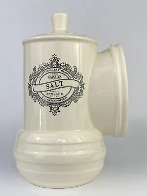 Vintage 90’s Cloverleaf T. G. Green Pottery Ivory Classics Salt Pig 1993 • $62.25