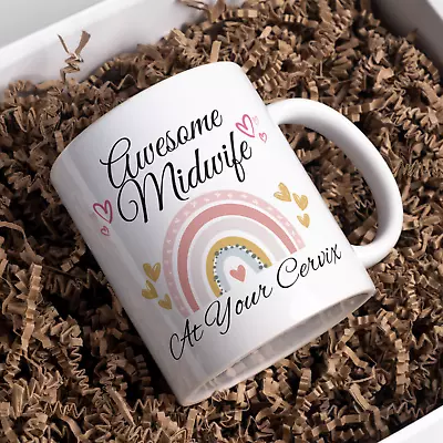 Awesome Midwife At Your Cervix Mug For Midwife Birthday Gift Awesome Midwife • £11.99