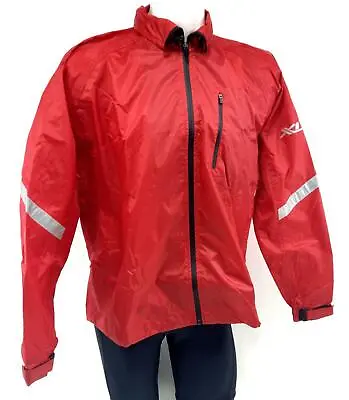 XLC Men's Rain Cycling Jacket Red Medium • $25.84