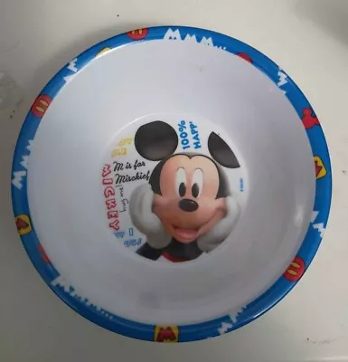 Disney Mickey Mouse Melamine Bowl Plate 414953 • £7.99