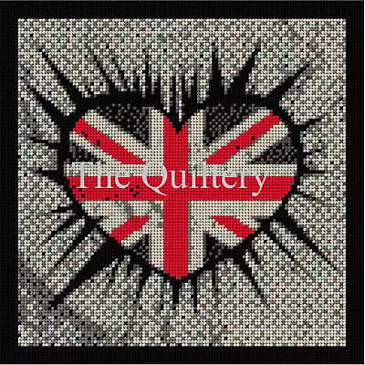 The Quiltery London Series Union Jack Heart Tapestry Kit • £15