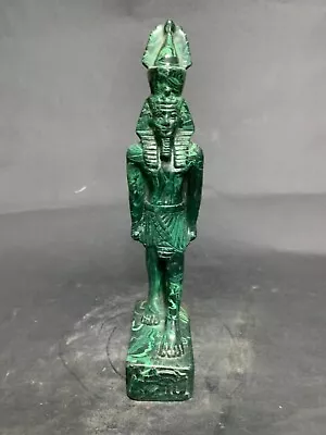 Ancient Egyptian Antiquities Statue Of King Ramses Il Made Malachite Stone Bc • $159