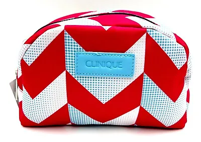 6 Bags: Clinique Diamond Print Cosmetic Makeup Bag Zipper Pouch • $7.99
