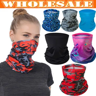 Wholesale Unisex Ice Silk Head Face Neck Gaiter Tube Bandana Scarf Outdoor Sport • $5.99