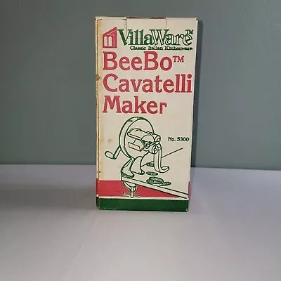 Vintage VillaWare Beebo Cavatelli Pasta Maker 5300  With Box & Paperwork • $39.99