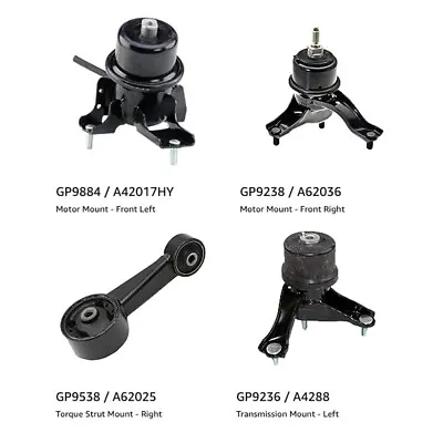 4pc Engine Mount Set For 2008-12 Toyota Avalon (3.5L V6 Engine) Motor Mount Kit • $85.49