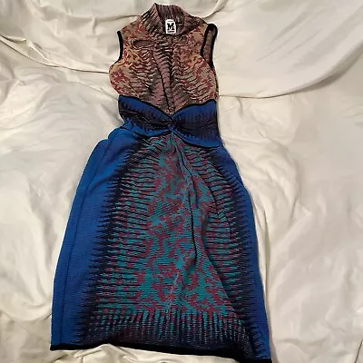 Missoni Multicolor Dress US Size 6 / Italian 42 Made In Italy Vtg High Fashion • $250