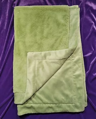 Little Miracles Solid Green Baby Blanket Costco 30  By 44  Sage Medium Soft • $19.99